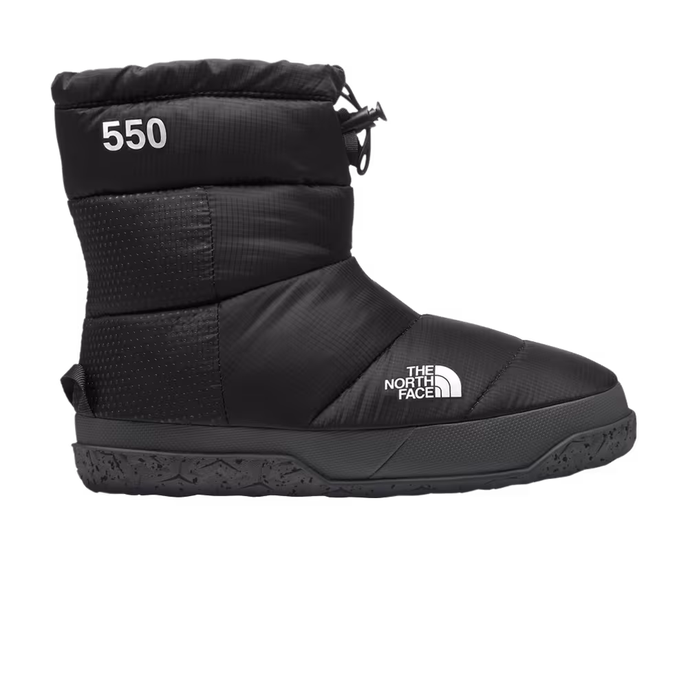 The North Face Women's Nuptse Après Bootie Black Asphalt Grey