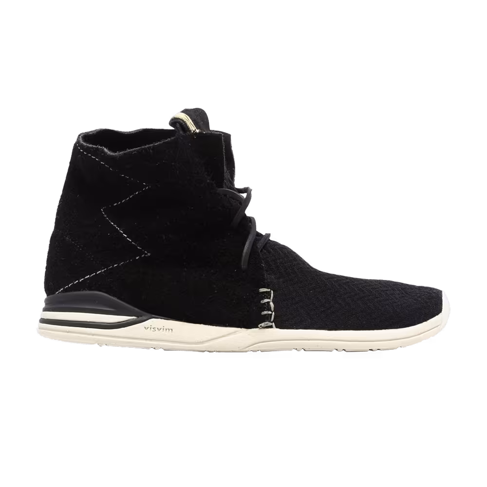 Visvim Huron Mesh Moc Hi-Folk Black