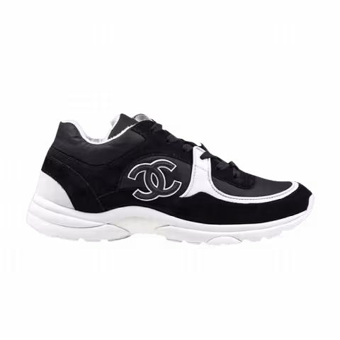 Chanel CC Logo Sneaker 'Black White Reflective'