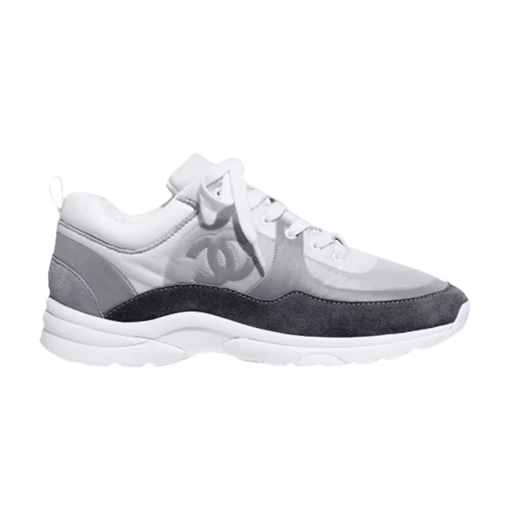 Chanel Suede Calfskin Sneaker Ecru Grey