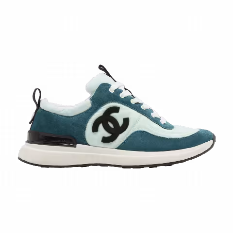 Chanel Wmns Suede Calfskin Sneaker 'Light Green'