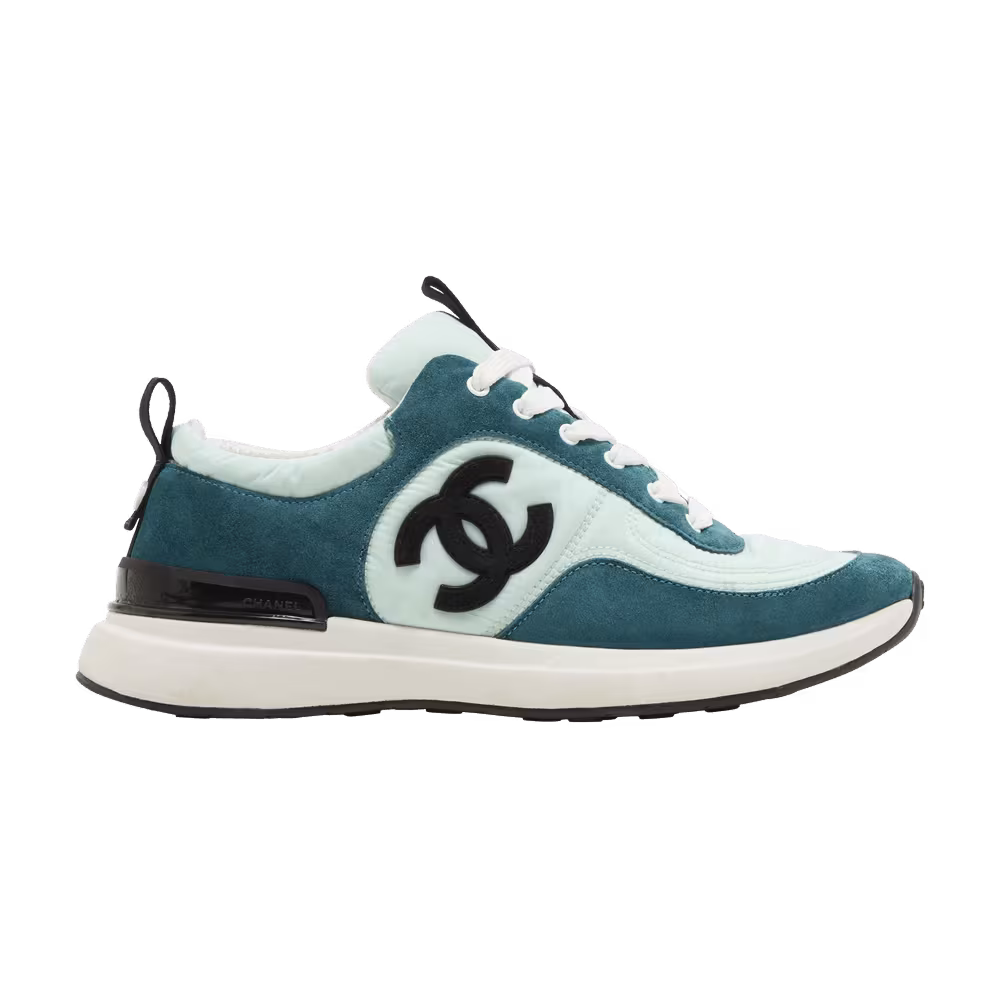 Chanel Women's Suede Calfskin Sneaker Light Green