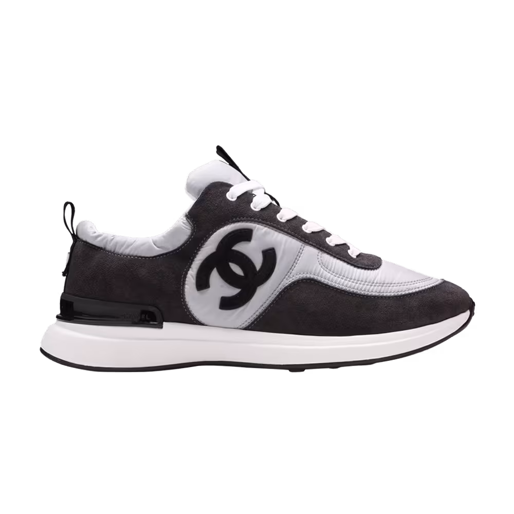 Chanel Suede Calfskin Sneaker Dark Grey