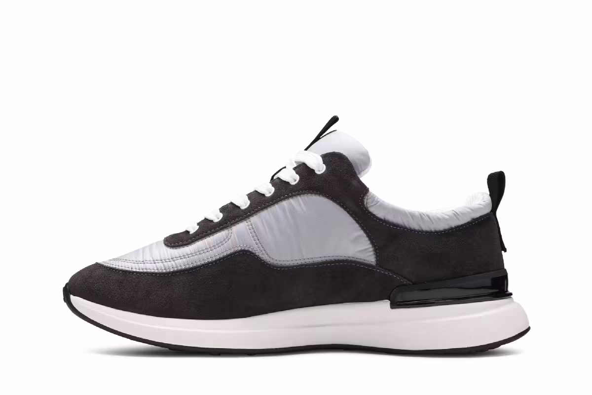 Chanel Suede Calfskin Sneaker Dark Grey, view 4