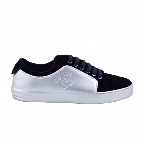 Chanel Sneaker 'Velvet Navy Silver'