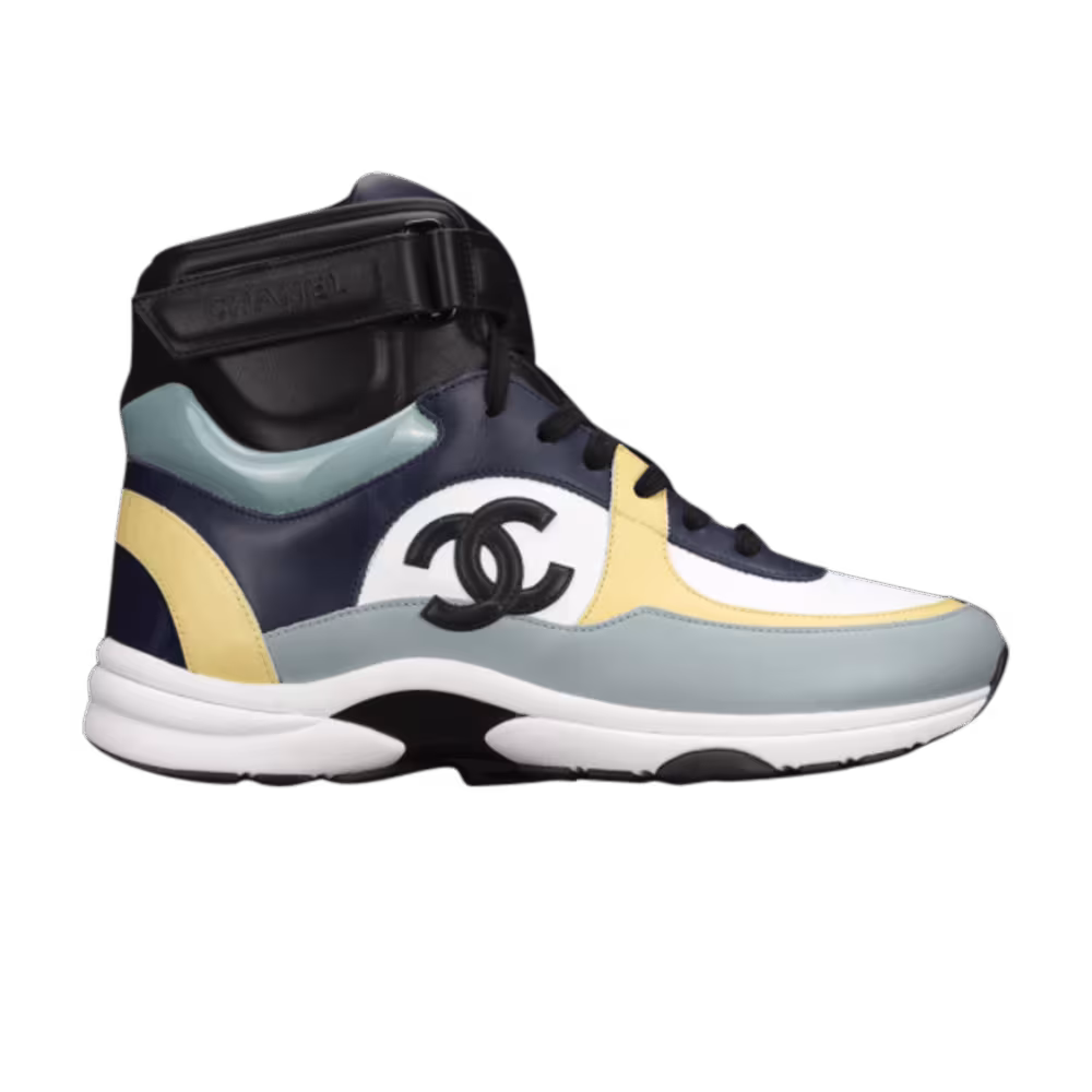 Chanel Sneaker High Yellow Navy Black