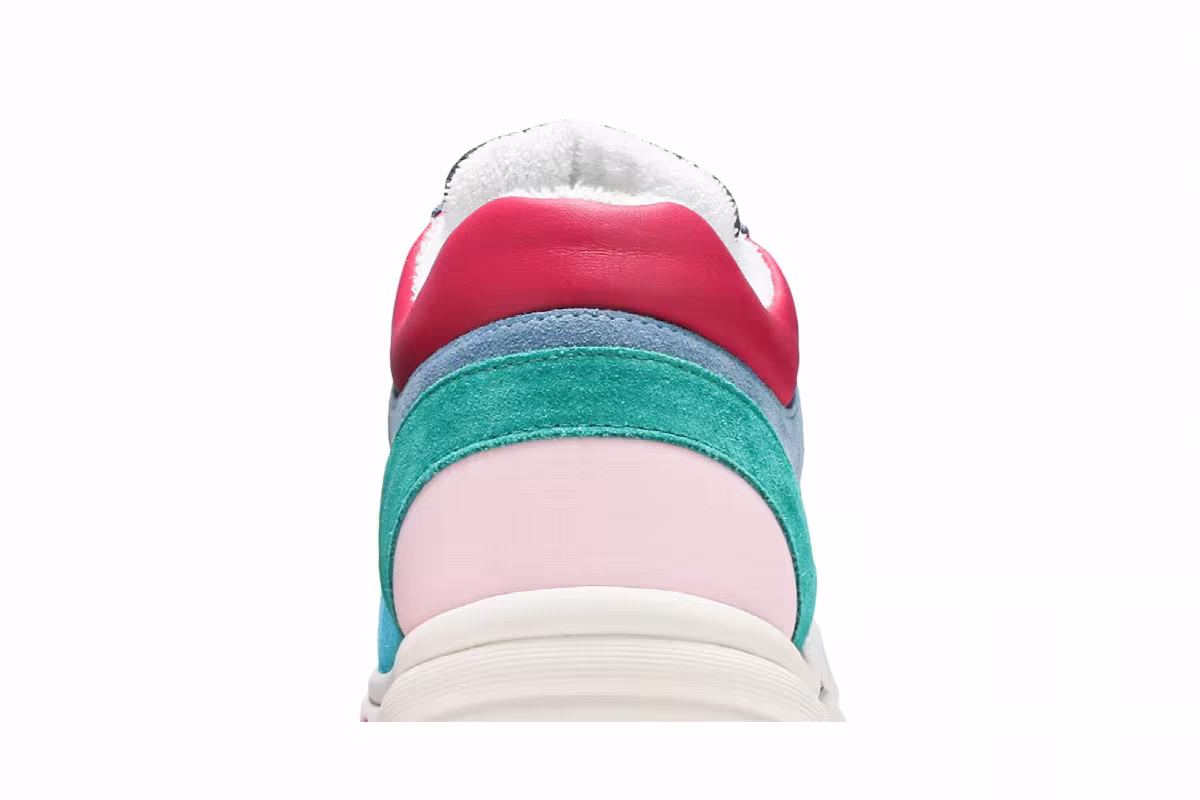 Chanel Women's Sneaker Navy Turquoise, view 8