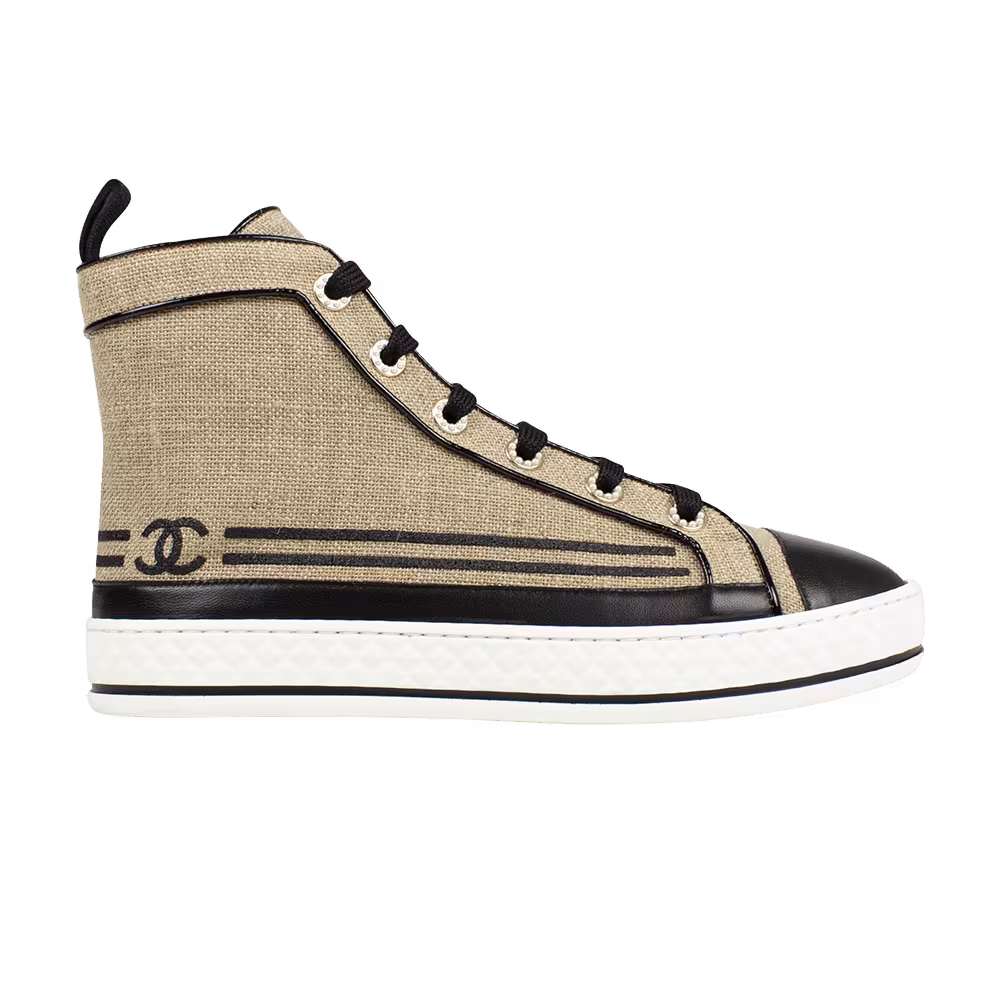 Chanel Women's High Top Tan