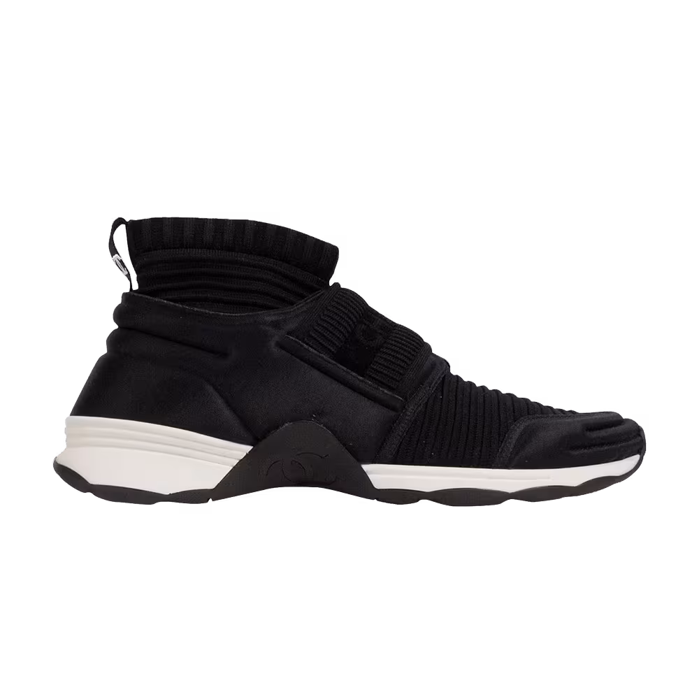 Chanel Stretch Fabric Sneaker Black