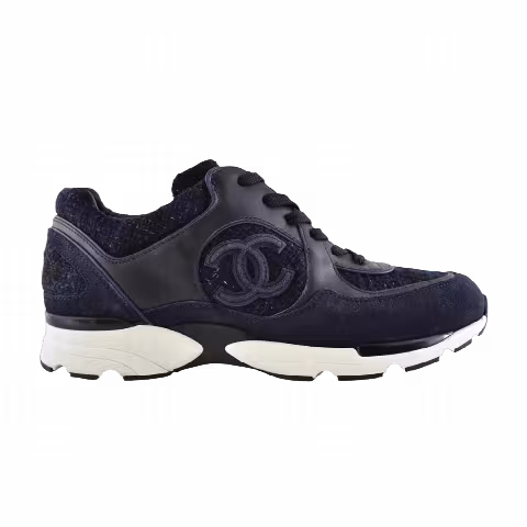 Chanel Wmns CC Logo Runner 'Blue Black'