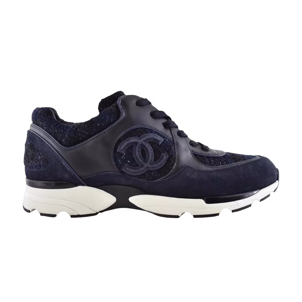 Chanel Women's CC Logo Runner Blue Black