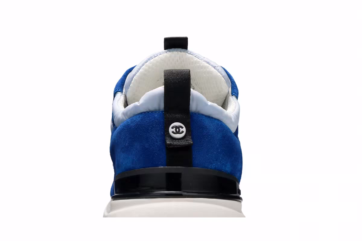 Chanel Suede Calfskin Sneaker Blue, view 8