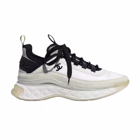 Chanel Velvet Calfskin & Mixed Fibers Sneaker 'White Yellow'