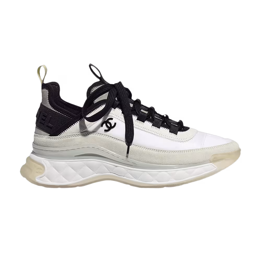 Chanel Velvet Calfskin & Mixed Fibers Sneaker White Yellow
