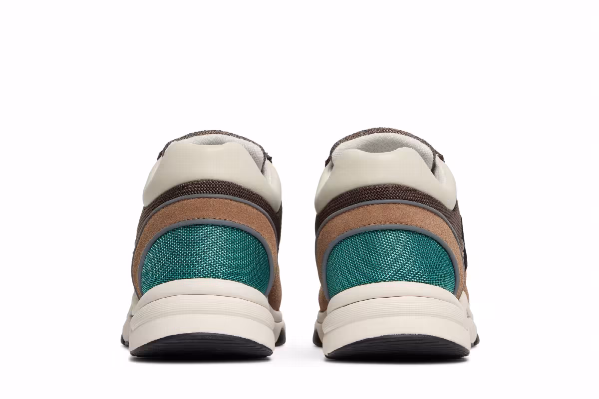 Chanel Sneaker Brown Green, view 7