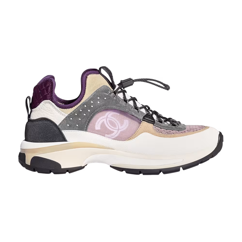 Chanel Women's Sneaker White Grey Purple