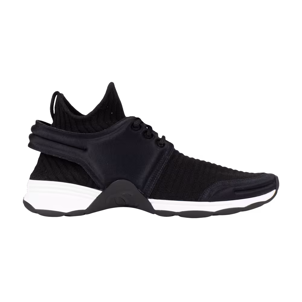 Chanel Stretch Fabric Sneaker Black