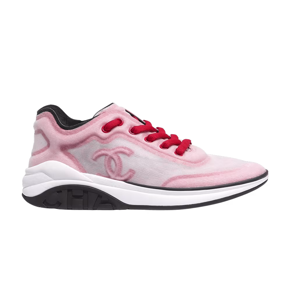 Chanel Sneaker White Dark Pink