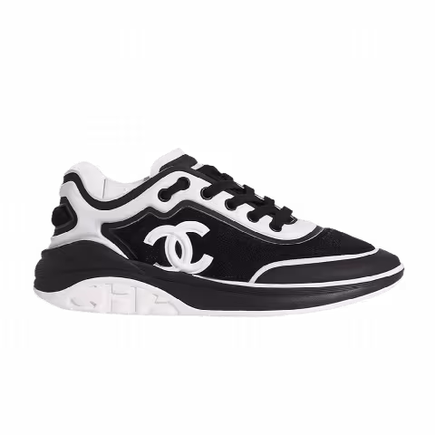 Chanel Mesh Lycra Sneaker 'Black White'