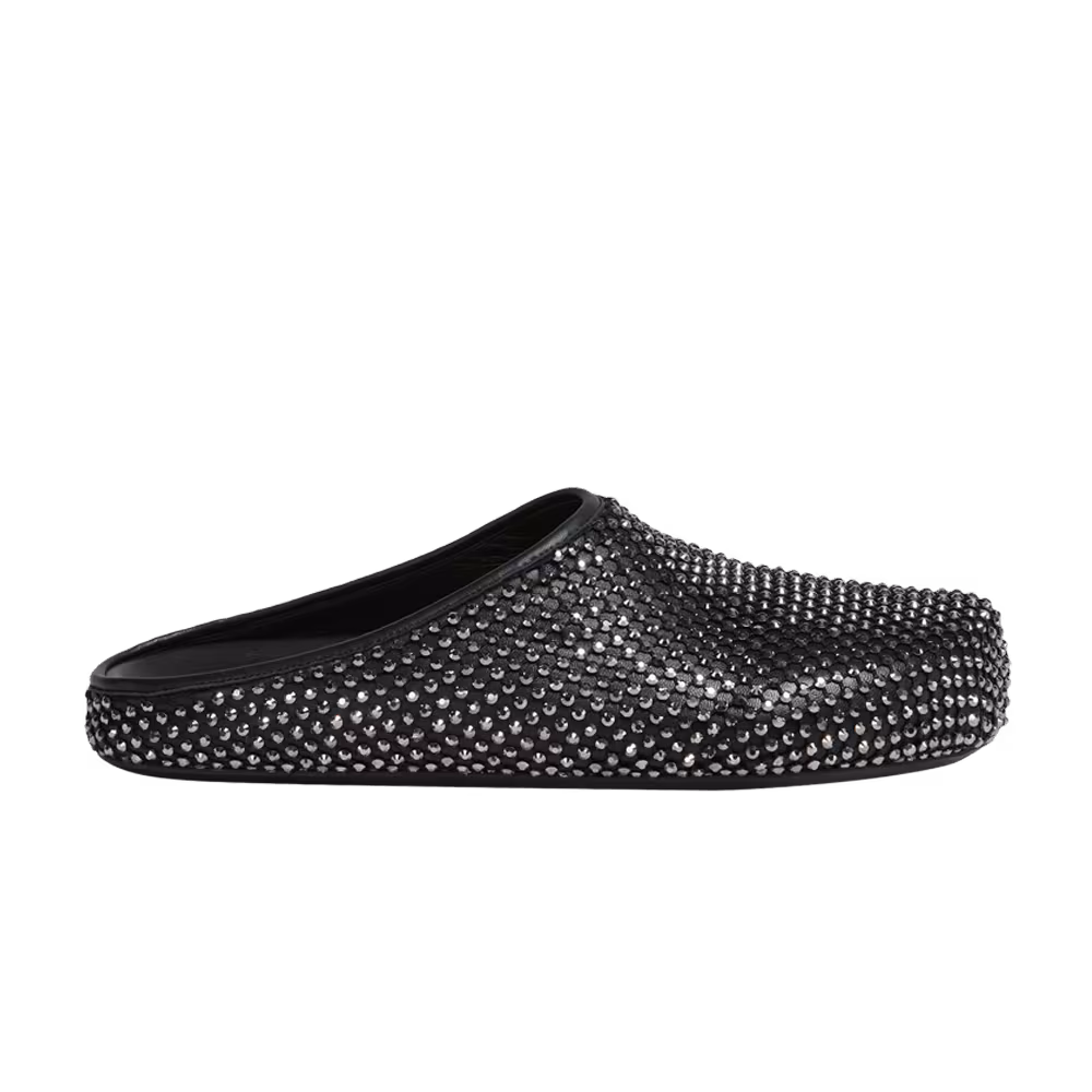 Marni Fussbett Sabot Rhinestones - Black