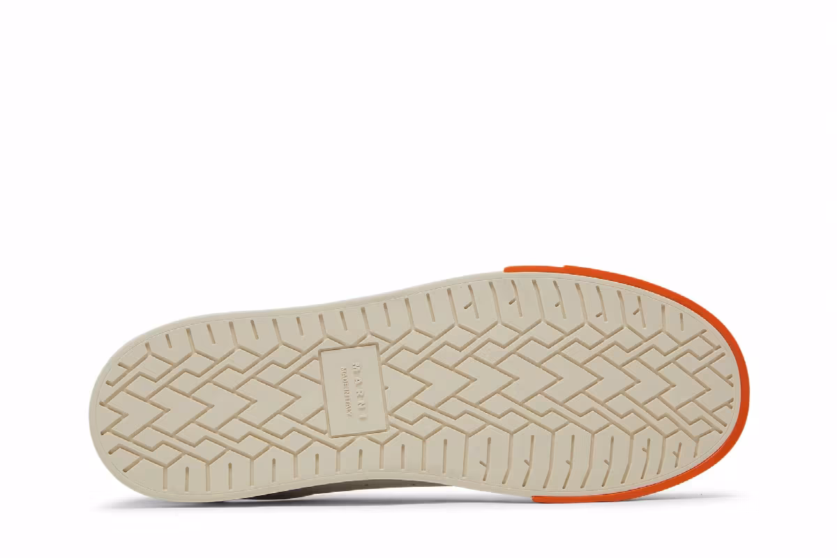 Marni Dada Bumper Sneaker Lily White Orange, view 5
