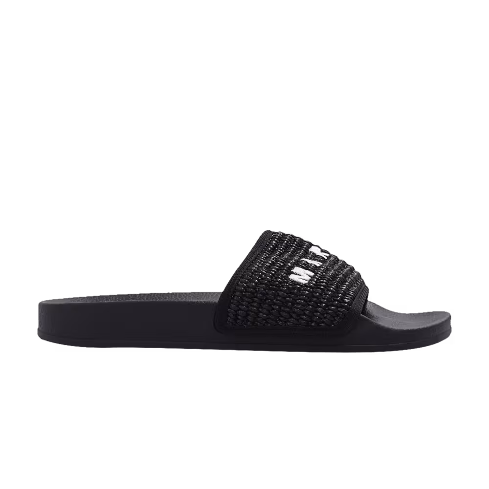 Marni Women's Slide Braided Raffia - Black