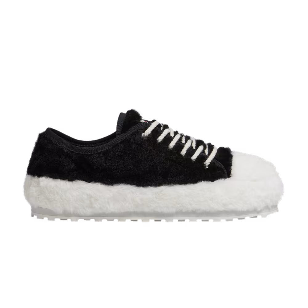 Marni Teddy Tennis Sneaker Black Lily White