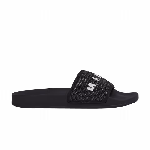 Marni Slide 'Braided Raffia - Black'