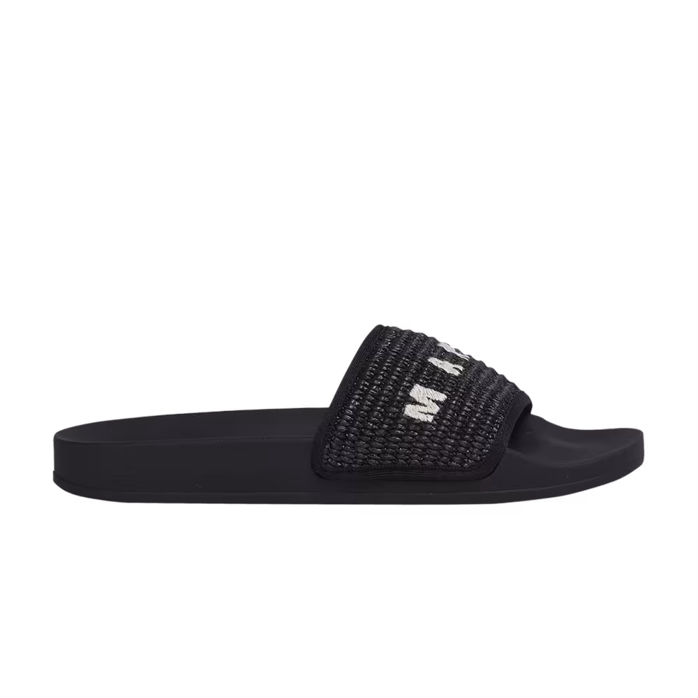 Marni Slide Braided Raffia - Black