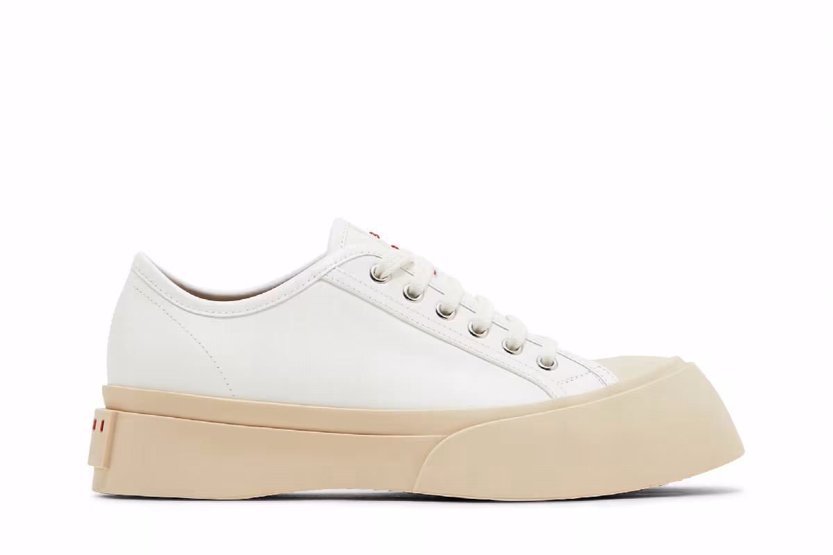 Marni Women's Pablo Lace-Up Sneaker Lily White, view 2