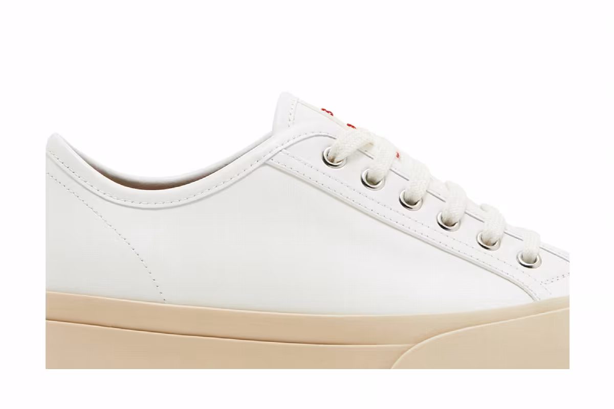 Marni Women's Pablo Lace-Up Sneaker Lily White, view 3