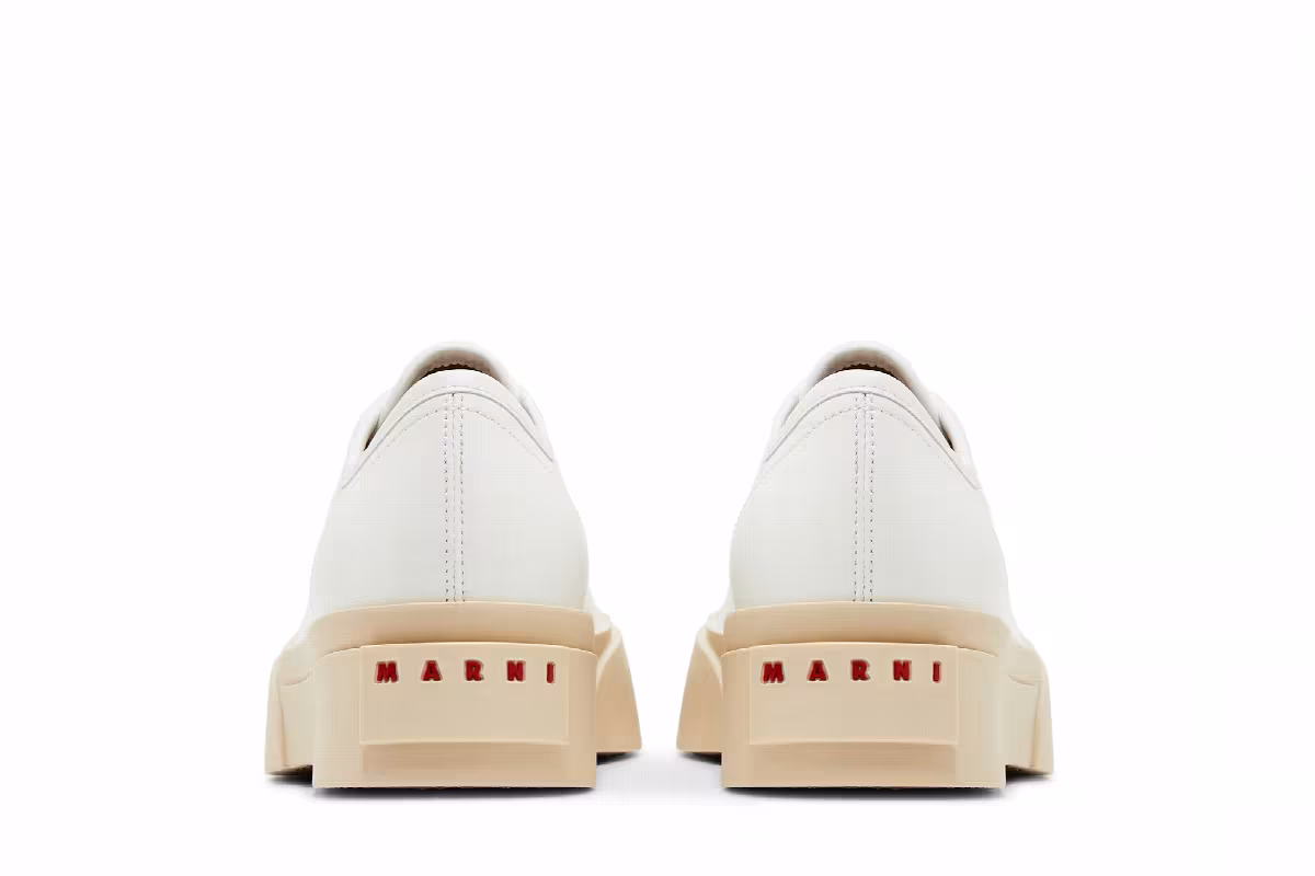 Marni Women's Pablo Lace-Up Sneaker Lily White, view 7