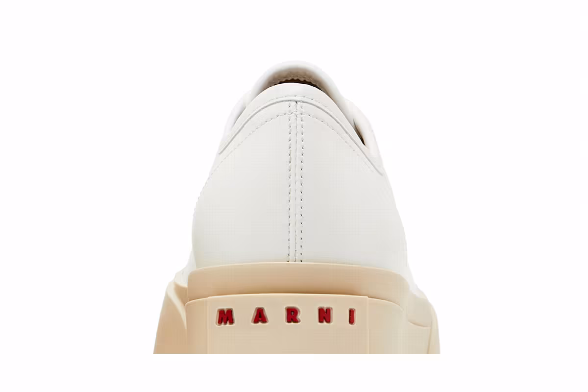 Marni Women's Pablo Lace-Up Sneaker Lily White, view 8