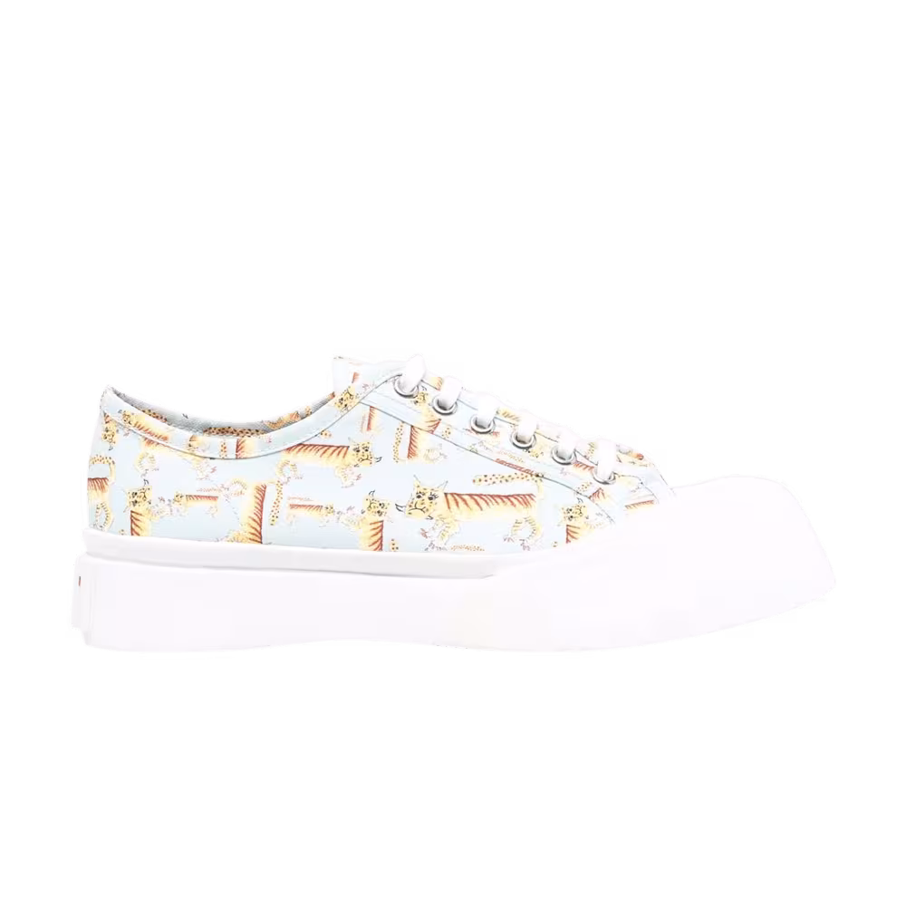 Marni Women's Pablo Lace-Up Sneaker Tiger Print