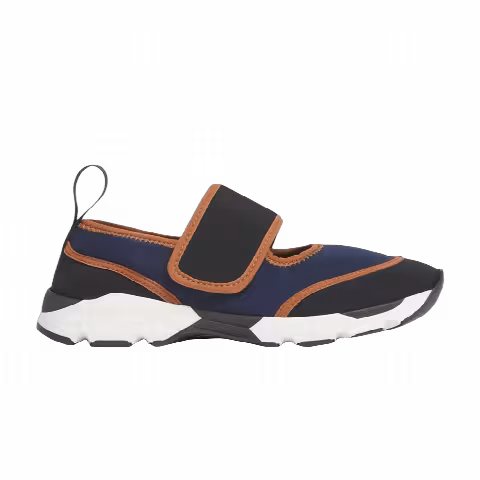 Marni Wmns lycra Mary Jane Running Sneaker 'Navy Black Brown'