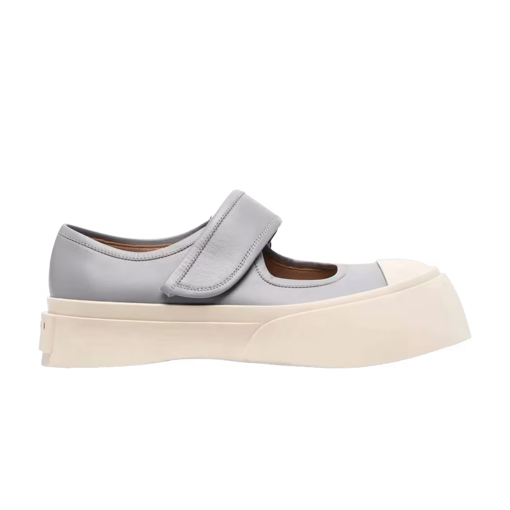 Marni Women's Mary Jane Sneaker Neutral Grey