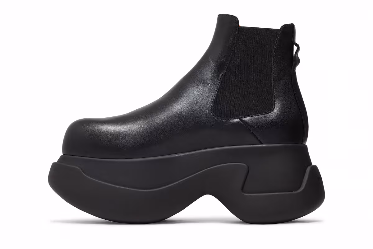 Marni Women's Aras 23 Chelsea Boot Black, view 4