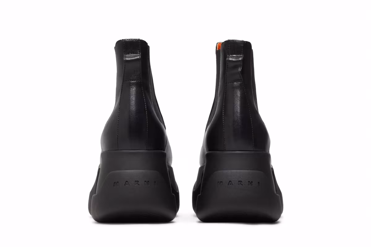 Marni Women's Aras 23 Chelsea Boot Black, view 7