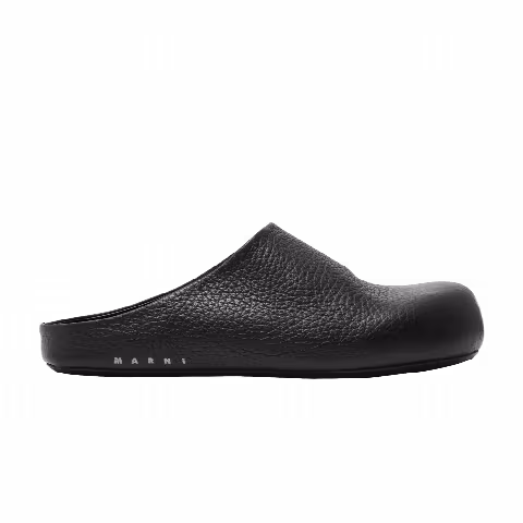 Marni Wmns Calfskin Fussbett Sabot 'Black'
