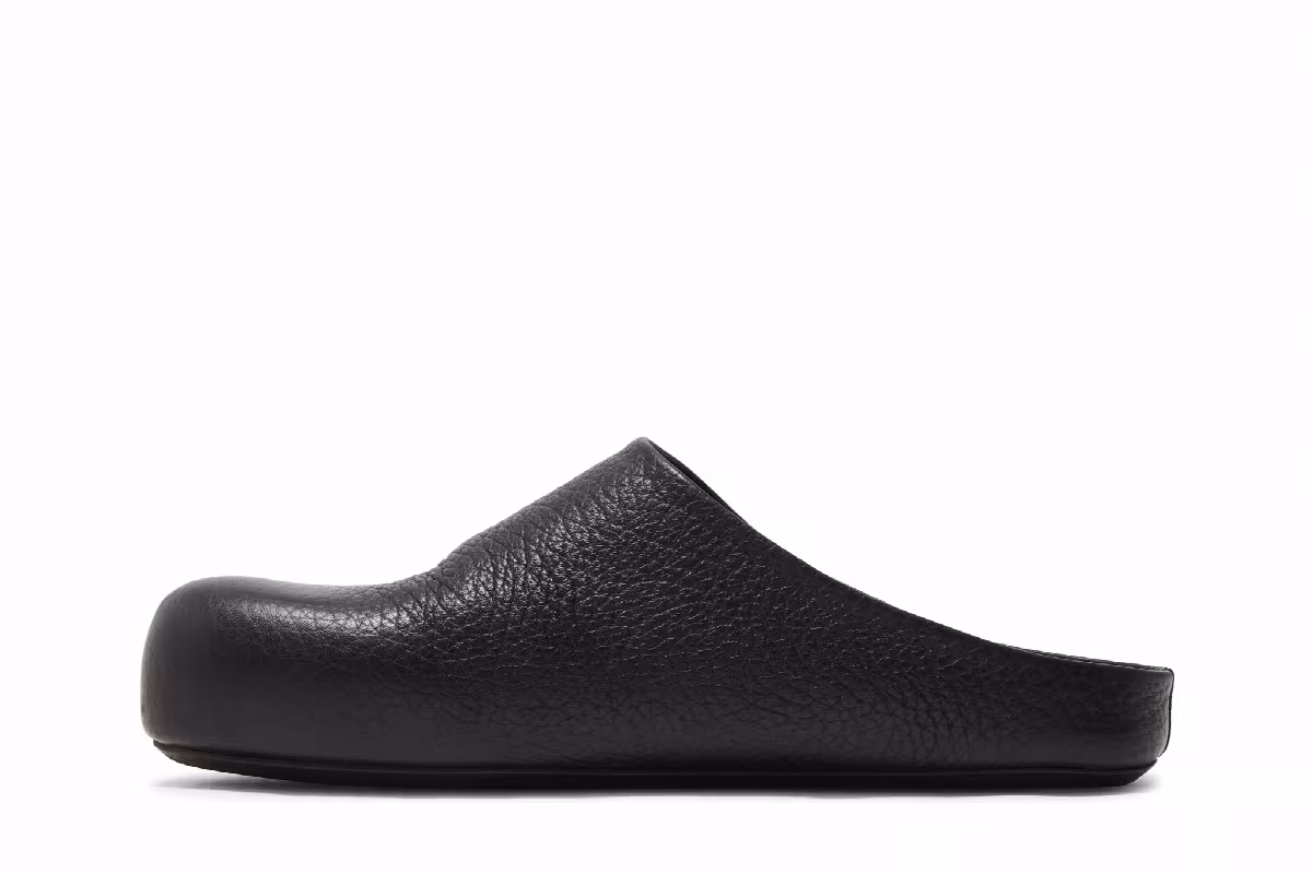 Marni Women's Calfskin Fussbett Sabot Black, view 4