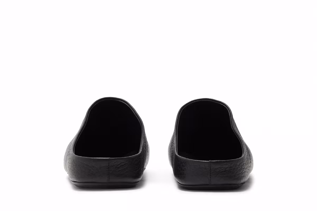 Marni Women's Calfskin Fussbett Sabot Black, view 7