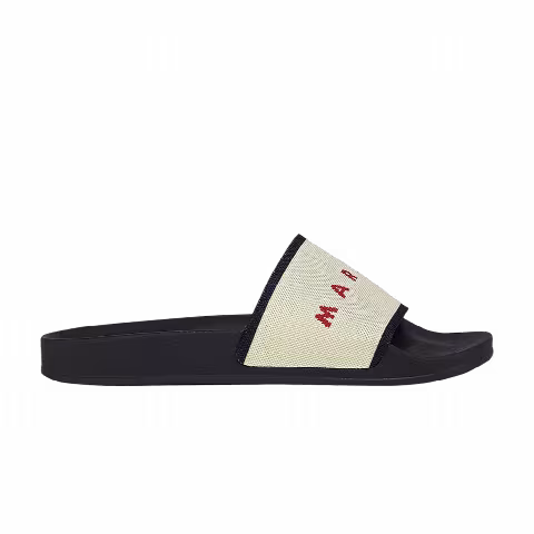 Marni Wmns Jacquard Rubber Slide 'Beige'