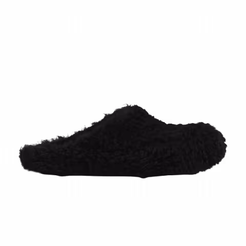 Marni Wmns Fussbett Sabot 'Black Shearling'