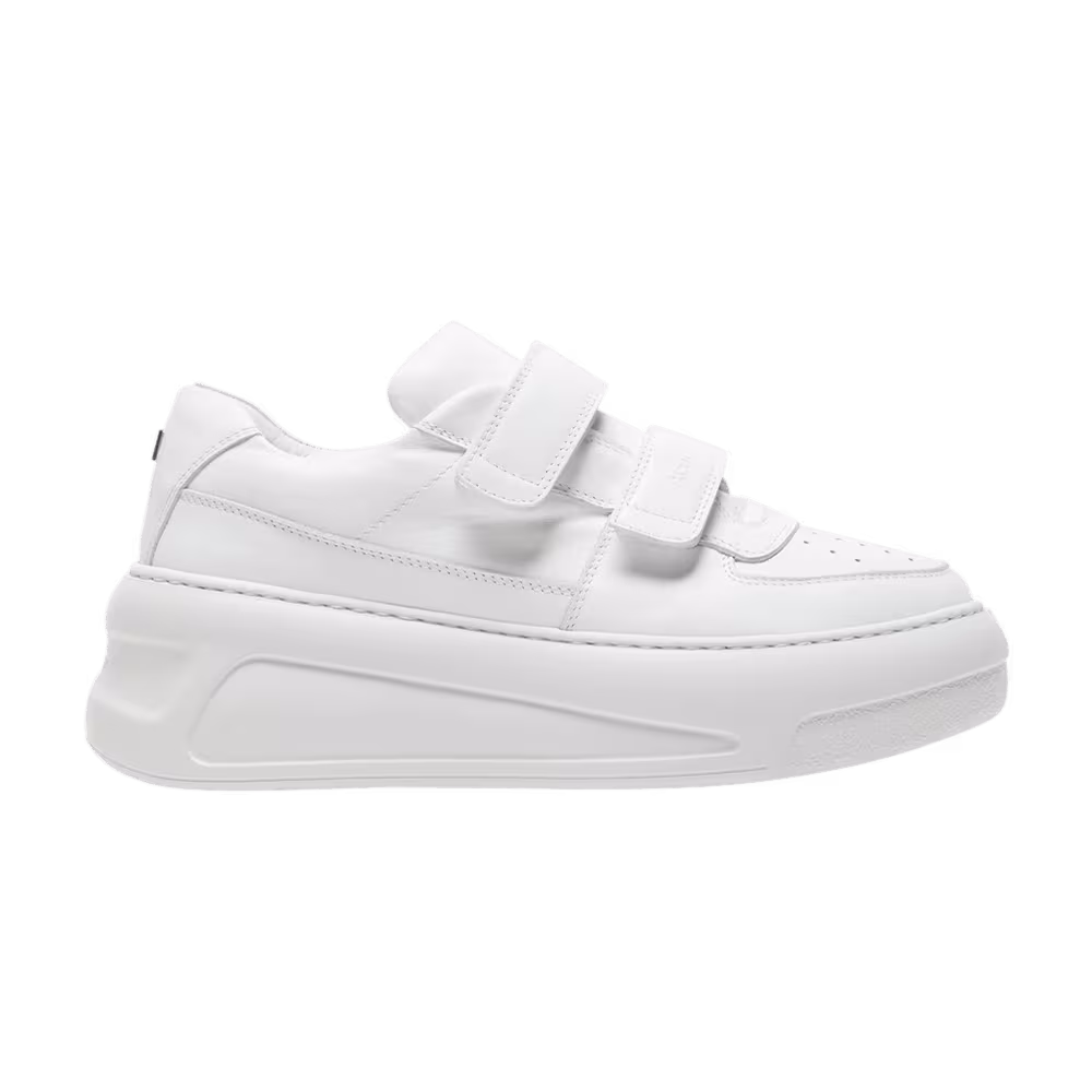 Acne Studios Women's Velcro Strap Platform Sneaker Optic White