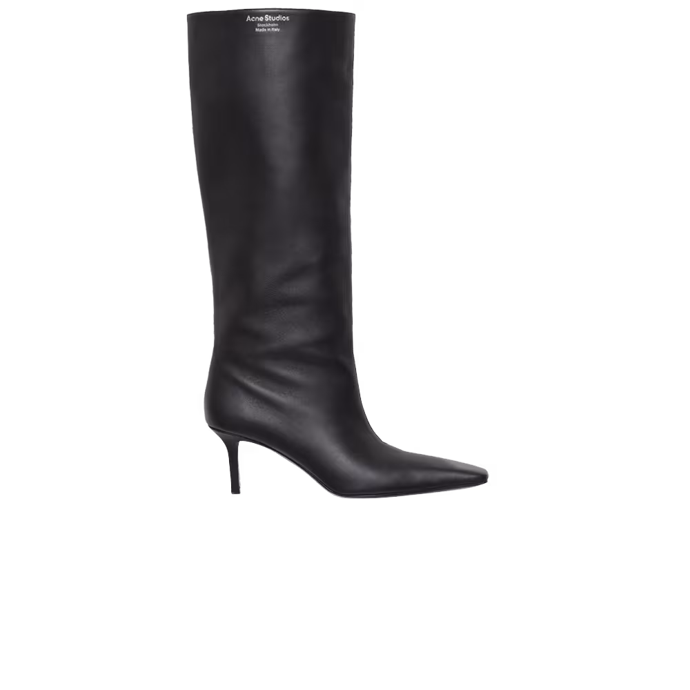 Acne Studios Women's Leather High Heel Boots Black