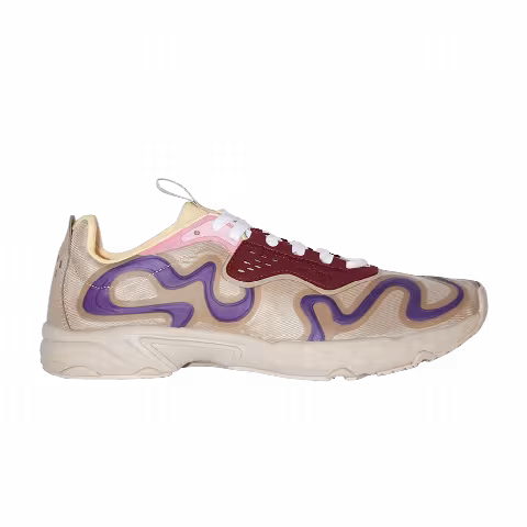 Acne Studios Ribbon Logo Lace-Up Sneaker 'Beige Multi-Color'