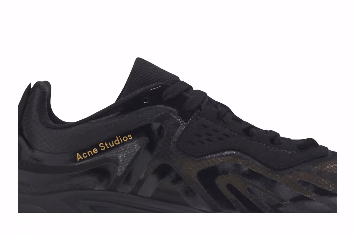 Acne Studios Buzz Ripstop Trail Transparent - Triple Black, view 3