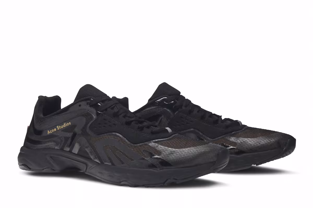 Acne Studios Buzz Ripstop Trail Transparent - Triple Black, view 9