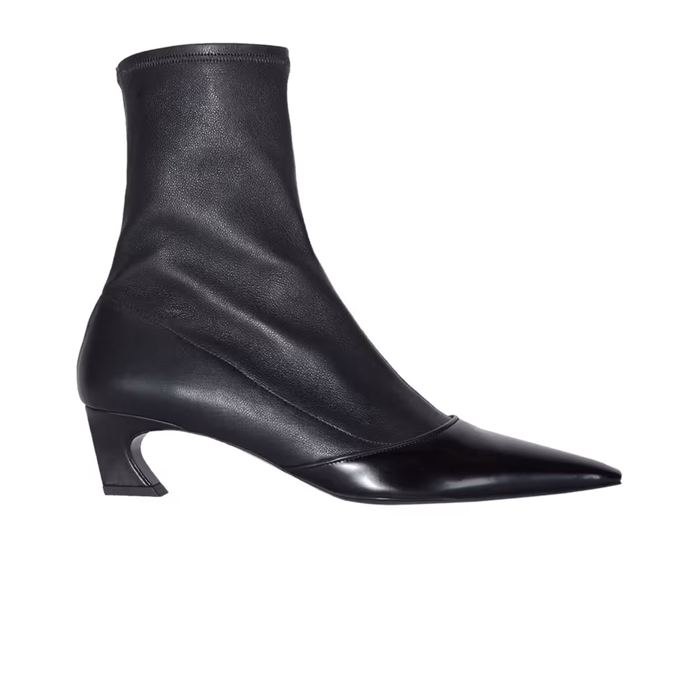 Acne Studios Women's Heeled Ankle Boot Matte Black