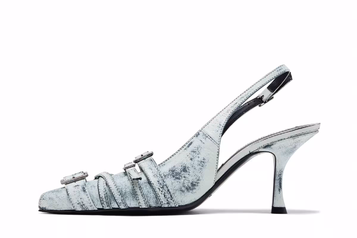 Acne Studios Women's Slingback Heel White, view 4